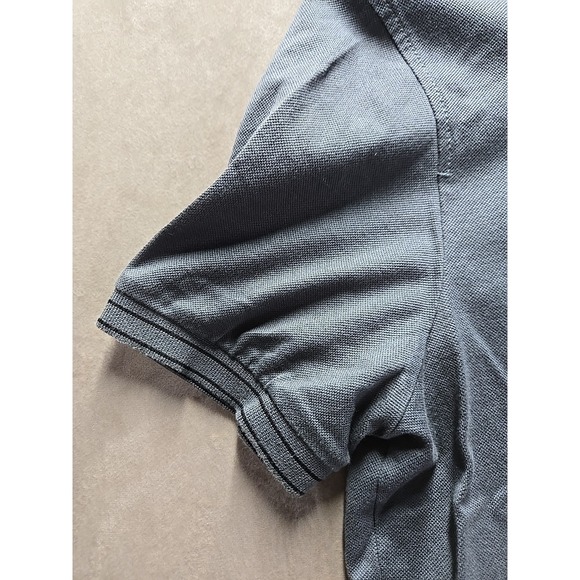 NWOT Salvatore Ferragamo Mens Gray Polo Gancini Neck Logo Sz Small shirt - Picture 2 of 10